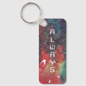 Regenboog Tie-Dye Sleutelhanger (Voorkant)
