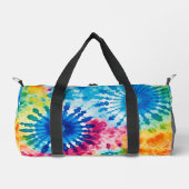 Regenboog Tie Dye Weekendtas Kit Bag Plunjezak (Voorkant)