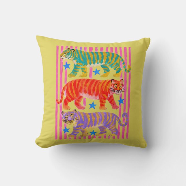 regenboog tijger dromen kussen (Voorkant)