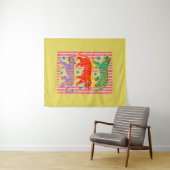 regenboog tijger dromen wandkleed (In Situ (horizontaal))