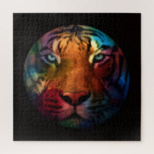 Regenboog Tijger Legpuzzel (Verticaal)