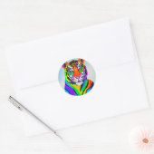 Regenboog tijger Sticker (Envelop)