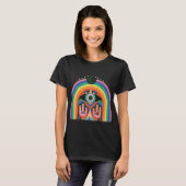 Regenboog Totem Masker Kunst T-shirt (Voorkant volledig)