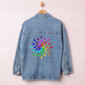 Regenboog traandruppels denim jacket (Hangar)