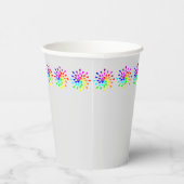 Regenboog traandruppels papieren bekers (Rechts)