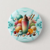 Regenboog Traktatie Ronde Button 5,7 Cm (Voorkant)