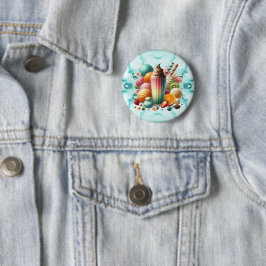 Regenboog Traktatie Ronde Button 5,7 Cm