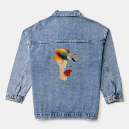 Regenboog Tranen Kunst Denim Jacket