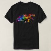 Regenboog TRex T-shirt (Design voorkant)
