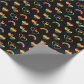 Regenboog trots cadeaupapier (Hoek)