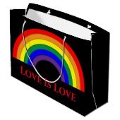 Regenboog trots  groot cadeauzakje (Achterkant Gekanteld)