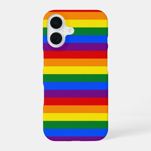Regenboog trots iPhone 16 hoesje (Achterkant)