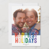 Regenboog trots LGTBQ Prettig feest | Foto kaart (Voorkant)