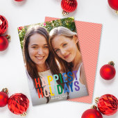 Regenboog trots LGTBQ Prettig feestdagen Fotokaart Feestdagenkaart