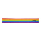 Regenboog trots liefde satijnen lint (Voorkant)