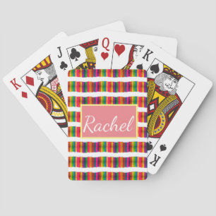 Regenboog trots maand terug naar school voeg naam  pokerkaarten
