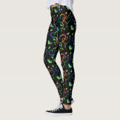 Regenboog trots omstrengelde harten leggings (Links)