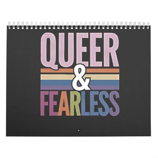 Regenboog trots & onbevreesde LGBT Pride Maand Bon Kalender (Hoes)