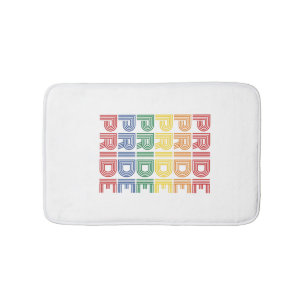 Regenboog trots retro typografie vector ontwerp_1 badmat