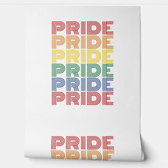 Regenboog trots retro typografie vector ontwerp_1 behang (Afrollen)