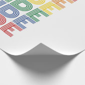 Regenboog trots retro typografie vector ontwerp_1 cadeaupapier (Hoek)