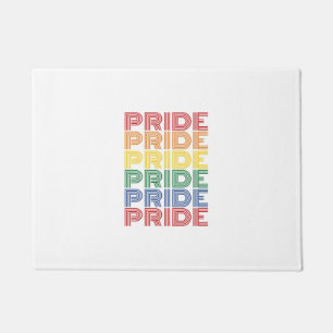 Regenboog trots retro typografie vector ontwerp_1 deurmat