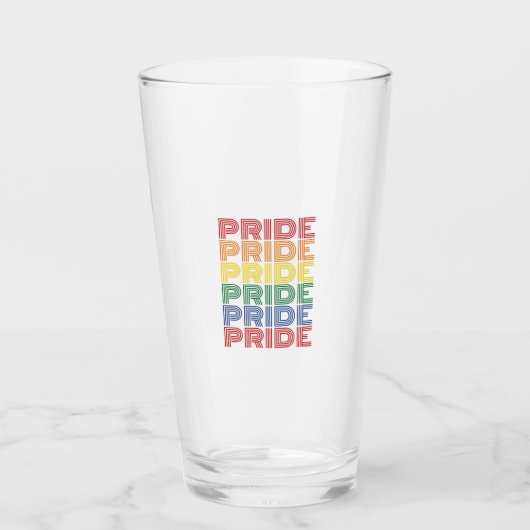 Regenboog trots retro typografie vector ontwerp_1 glas (Voorkant)