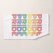Regenboog trots retro typografie vector ontwerp_1 handdoek (Handdoek)