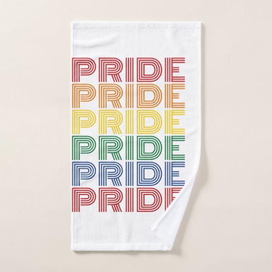 Regenboog trots retro typografie vector ontwerp_1 handdoek (Handdoek)