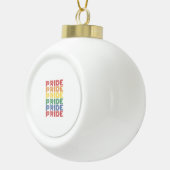 Regenboog trots retro typografie vector ontwerp_1 keramische bal ornament (Rechts)