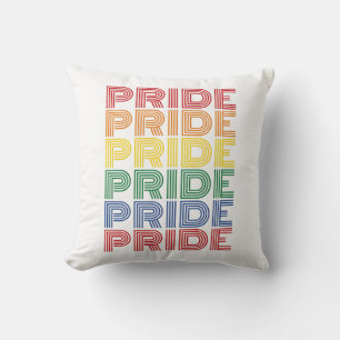 Regenboog trots retro typografie vector ontwerp_1 kussen
