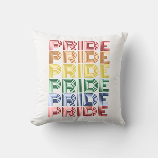 Regenboog trots retro typografie vector ontwerp_1 kussen (Voorkant)