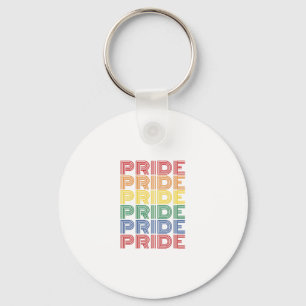 Regenboog trots retro typografie vector ontwerp_1 sleutelhanger