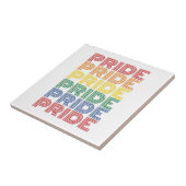 Regenboog trots retro typografie vector ontwerp_1 tegeltje (Zijkant)