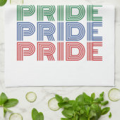 Regenboog trots retro typografie vector ontwerp_1 theedoek (Gevouwen)