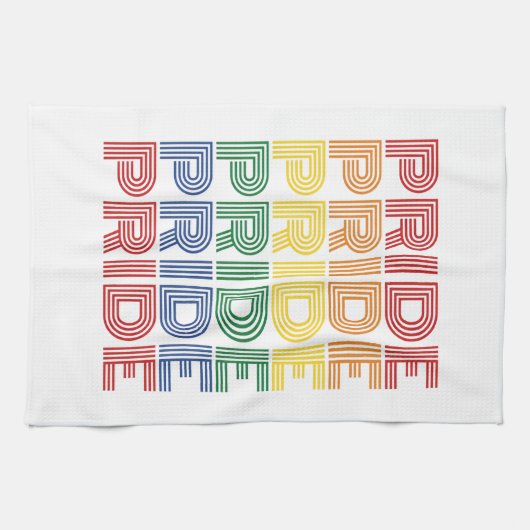 Regenboog trots retro typografie vector ontwerp_1 theedoek (Horizontaal)