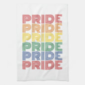 Regenboog trots retro typografie vector ontwerp_1 theedoek (Verticaal)