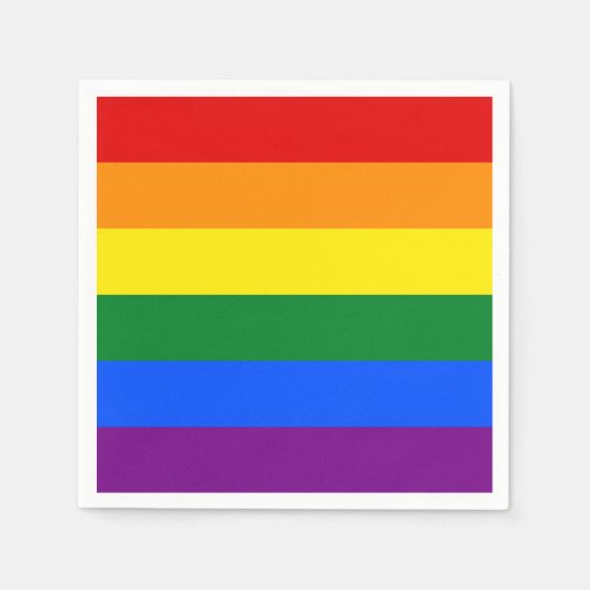 Regenboog trots servet (Voorkant)