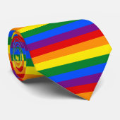 Regenboog trots stropdas (Opgerold)