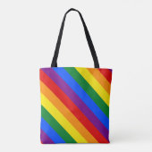 Regenboog trots tote bag (Achterkant)