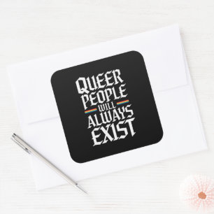 Regenboog trots trots Regenboog mensen zullen alti Vierkante Sticker