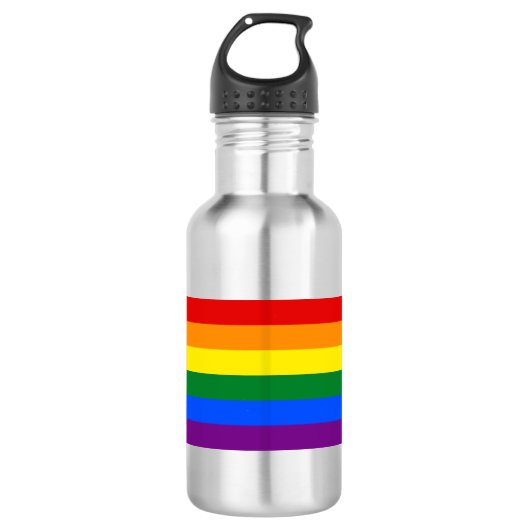 Regenboog trots waterfles (Voorkant)