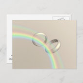 Regenboog trouwringen briefkaart (Voorkant / Achterkant)