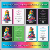 Regenboog Trouwtaart met duiven Bruiloft Kaart