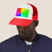 Regenboog Trucker Pet (In situ)