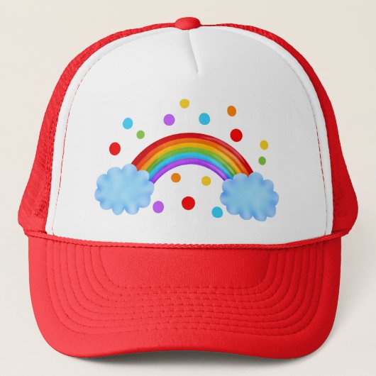 Regenboog Trucker Pet (Voorkant)