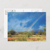 Regenboog Tubac, AZ Briefkaart (Voorkant / Achterkant)