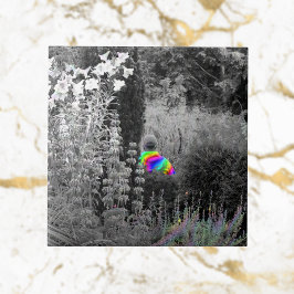 Regenboog Tuin Bezoeker Decoratieve Tegel Tegeltje