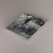 Regenboog Tuin Bezoeker Decoratieve Tegel Tegeltje