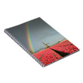 Regenboog, tulpen en windmolennotebooks notitieboek (Rechterzijde)
